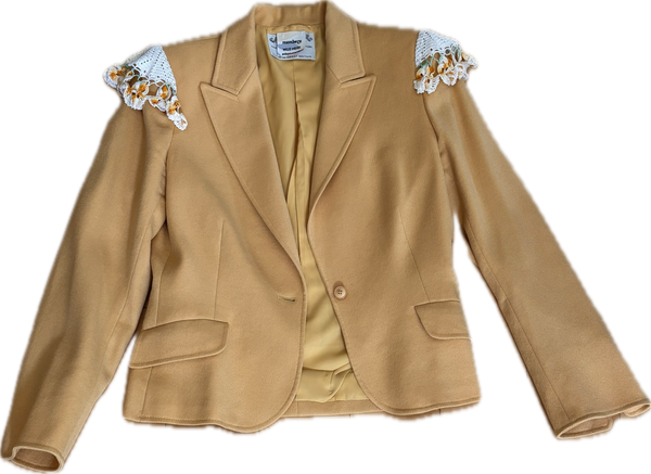 Doily Army! Revamped Yellow Wool Suit