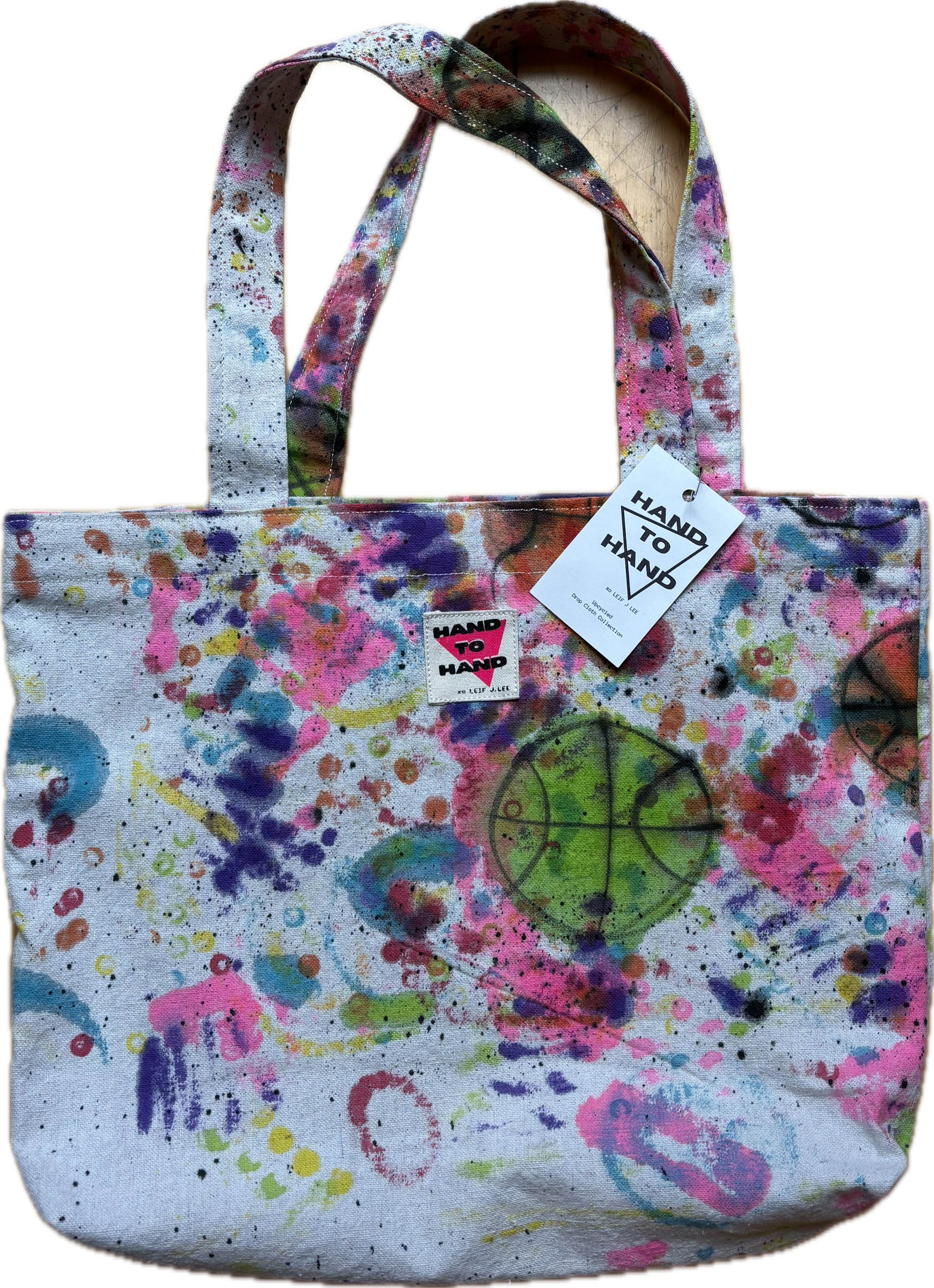 Hand 2 Hand Tote with Bball by Leif J. Lee