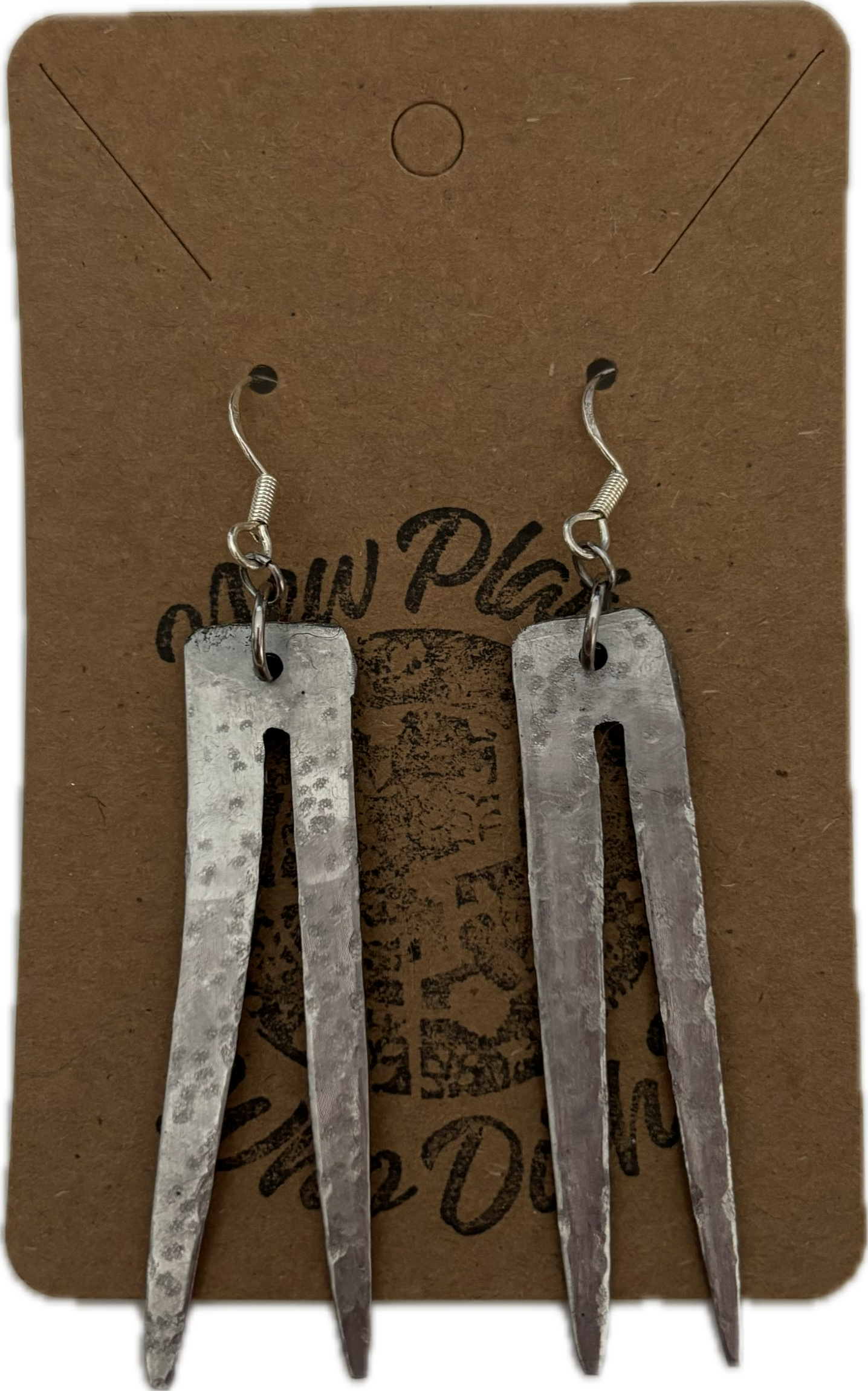 Leopard Print Fork Tine Earrings by New Plate, Who Dish?