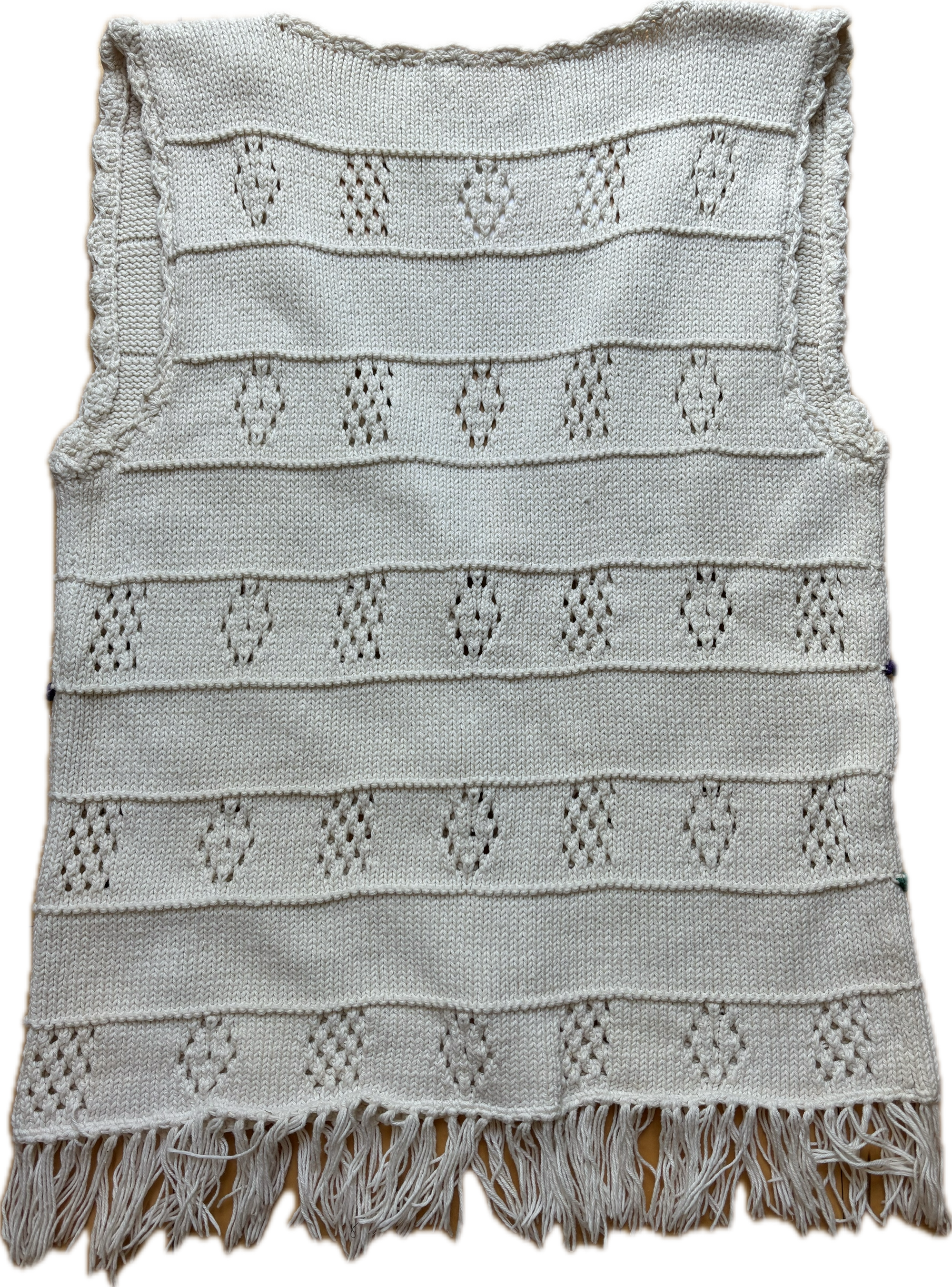 Peruvian vest with vintage buttons