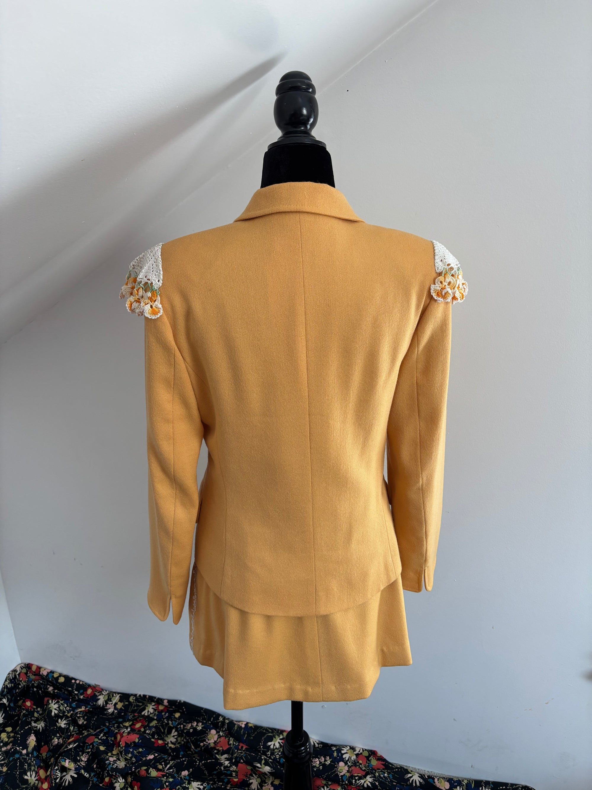 Doily Army! Revamped Yellow Wool Suit