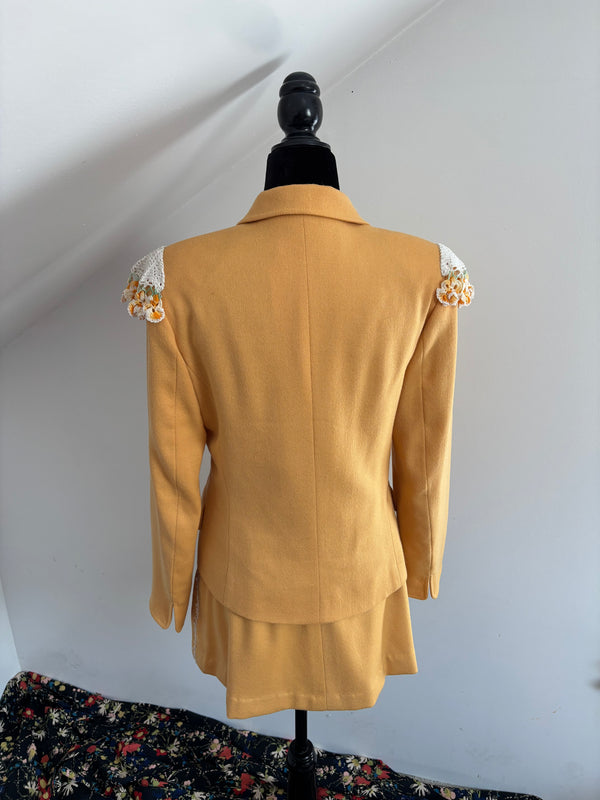 Doily Army! Revamped Yellow Wool Suit