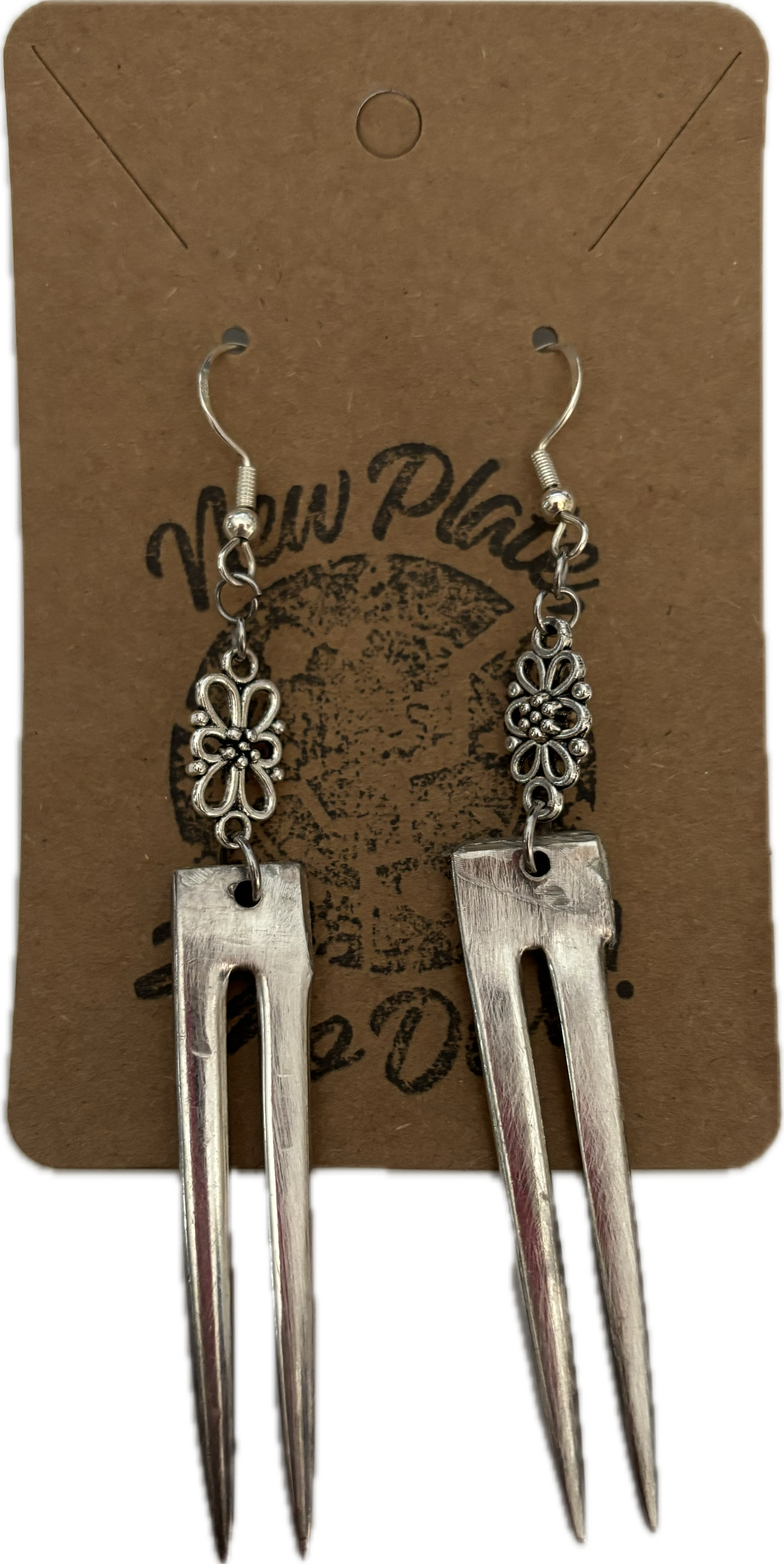 Flourish Fork Tine Earrings by New Plate, Who Dish?