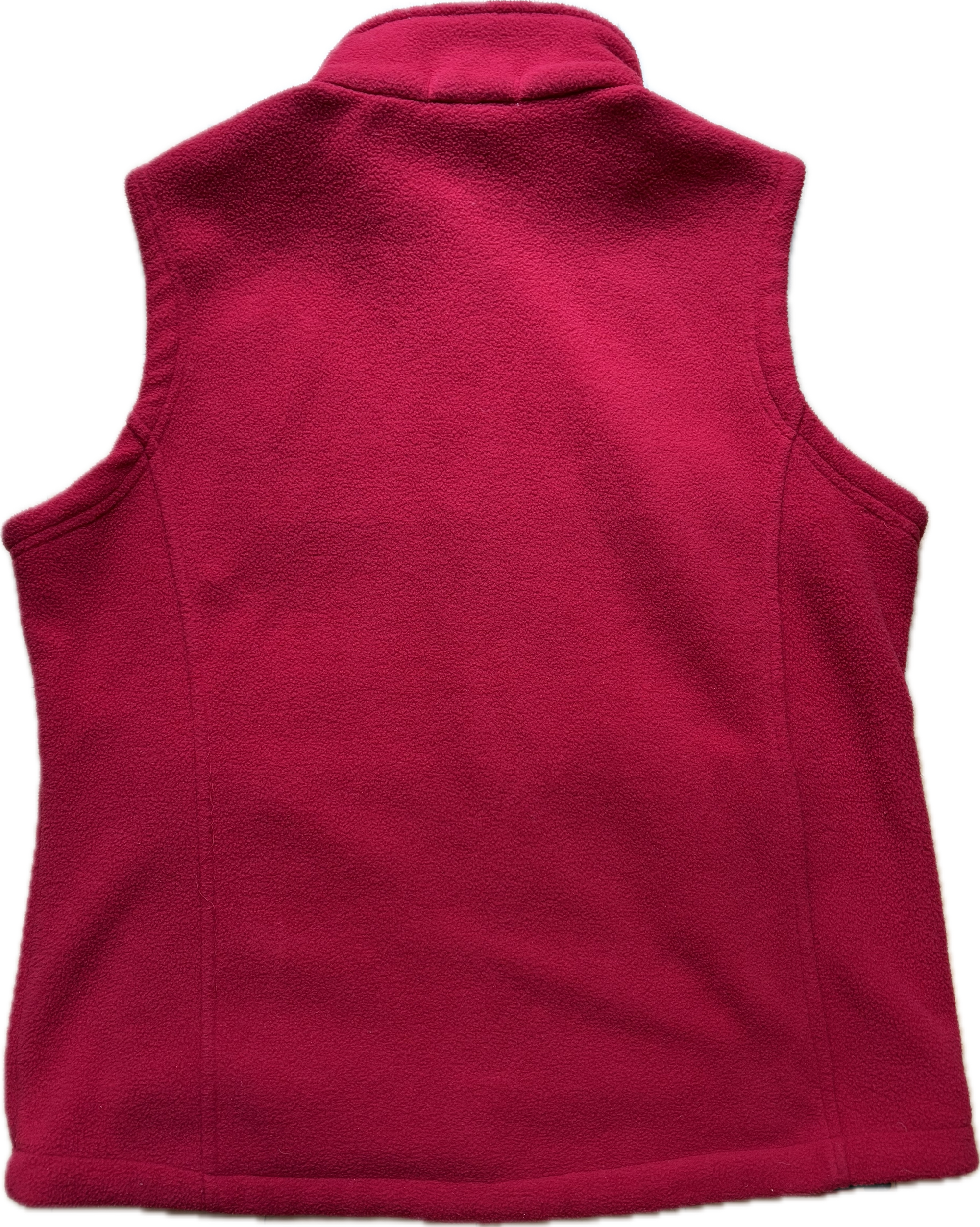 Microfeminism Corporate Vest in Red with Pink Crochet Square