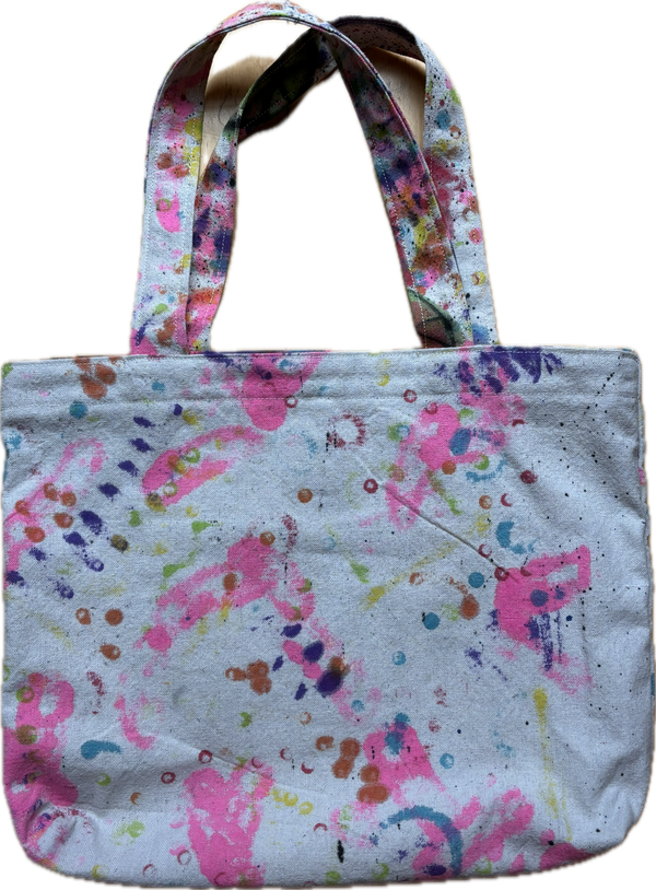 Hand 2 Hand Tote with Bball by Leif J. Lee