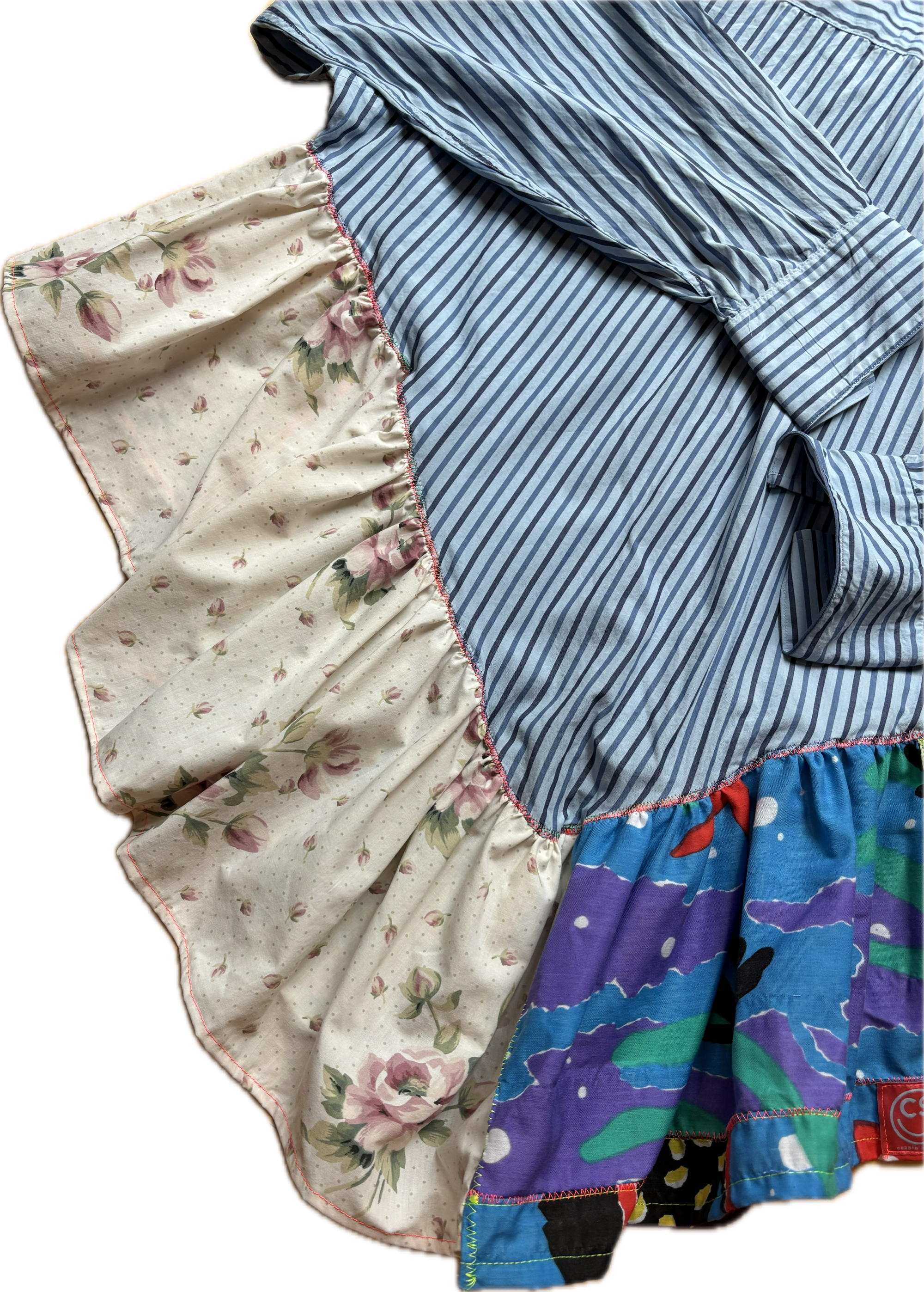 Blue Stripes Ruffle Top by Cassie’s Shop