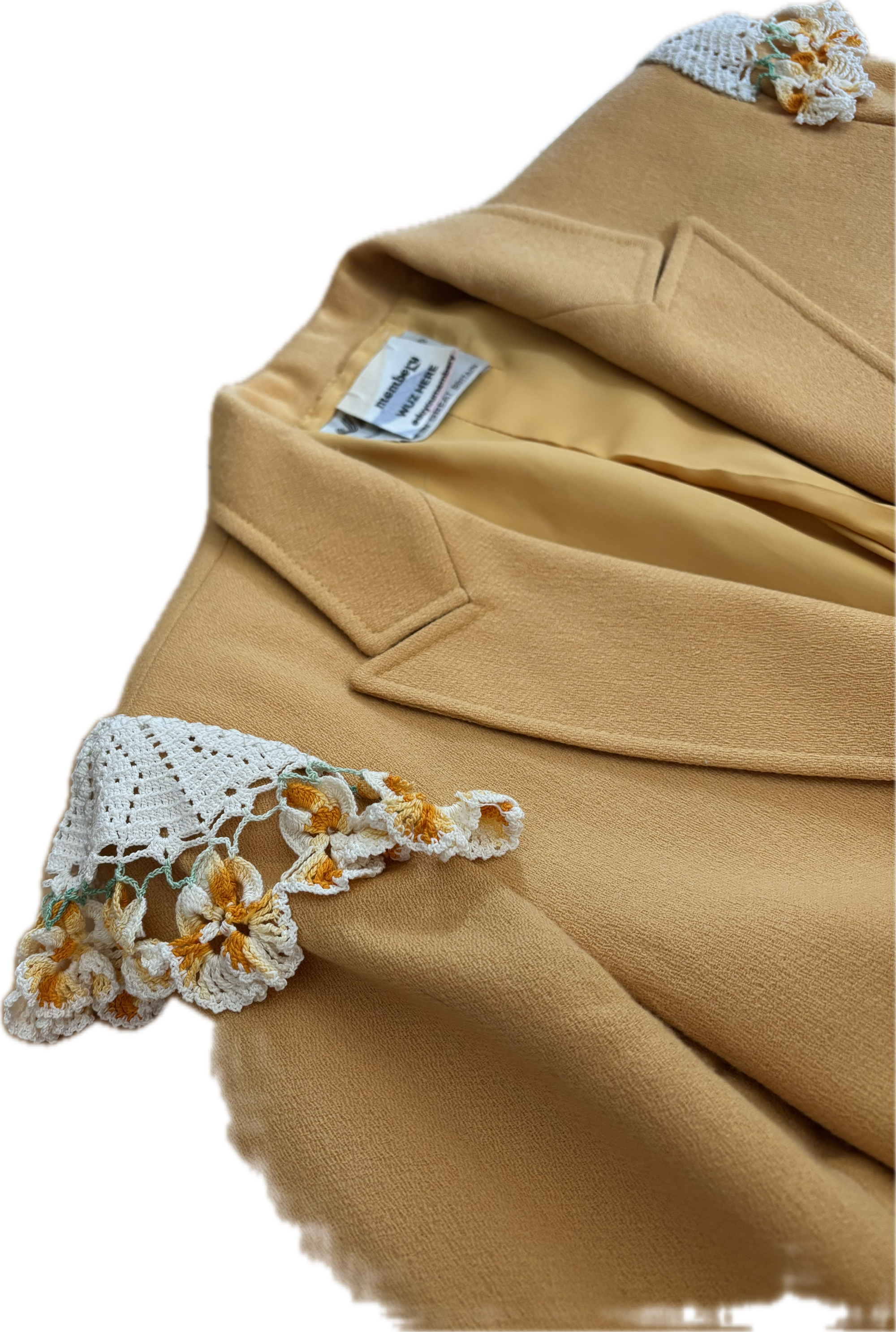 Doily Army! Revamped Yellow Wool Suit