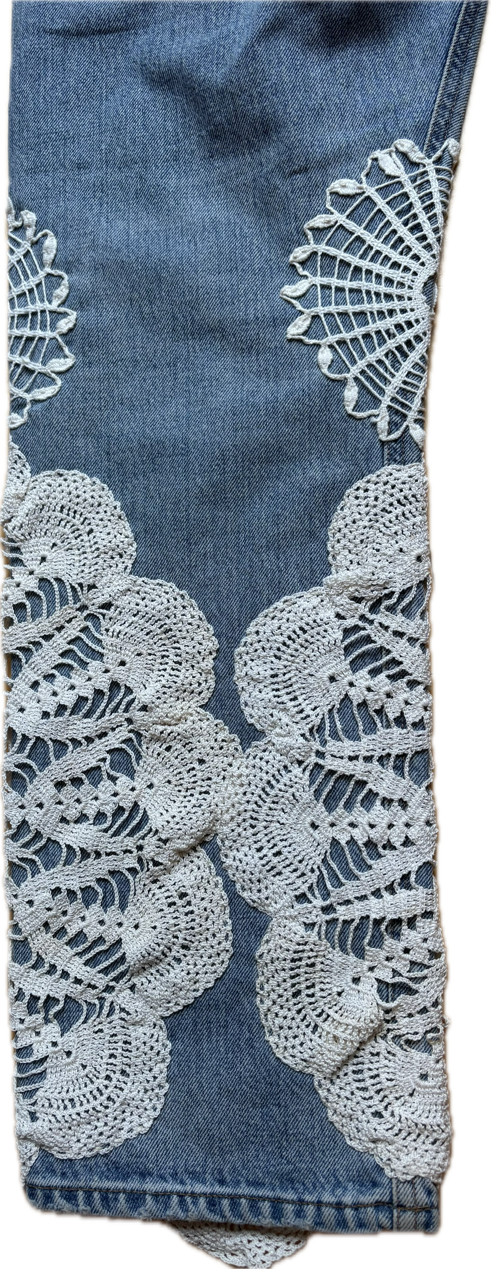 Dripping with Doily Jeans - Membery x Been Thrifty Apparel