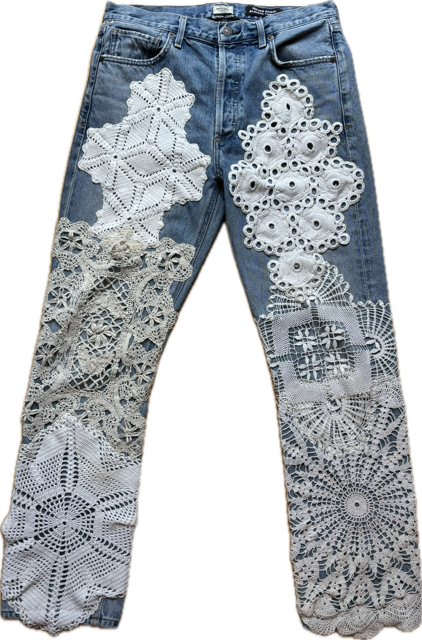 Dripping with Doily Jeans - Membery x Been Thrifty Apparel